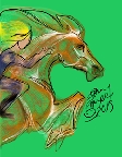 Anglo Arabian Serphim, Stacey's chestnut gelding