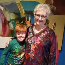 Stacey Mayer with her grandson, Benjamin